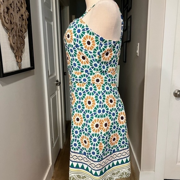 SAM EDELMAN New floral sheath spaghetti strap summer mini dress - Picture 6 of 16
